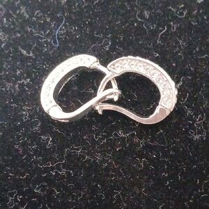 Elegant Silver Hoop Earrings Sterling.